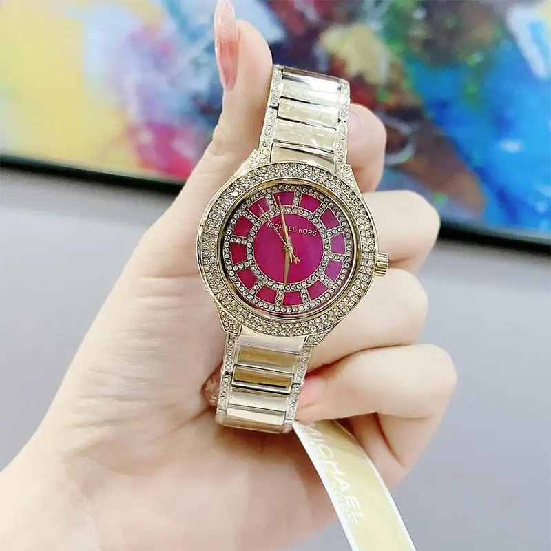 Michael Kors Mini Kerry Fuchsia Dial Ladies Watch | MK3442